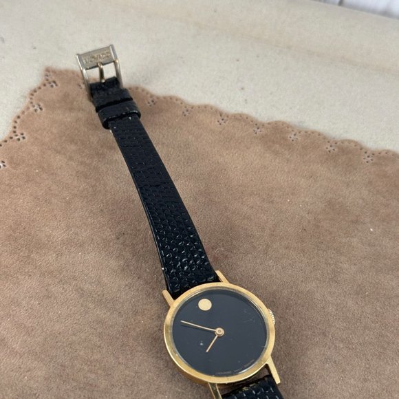 Vintage Zenith Movado Swiss Watch 1950's Stainless Steel Case has Gold Plating - Picture 4 of 11